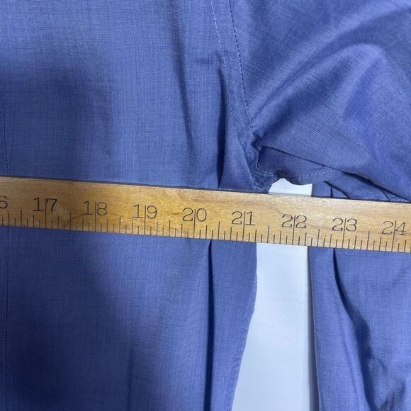 John Varvatos Blue USA Modern Slim Fit Long Sleeve Button Up Shirt Size 16 - Picture 7 of 7